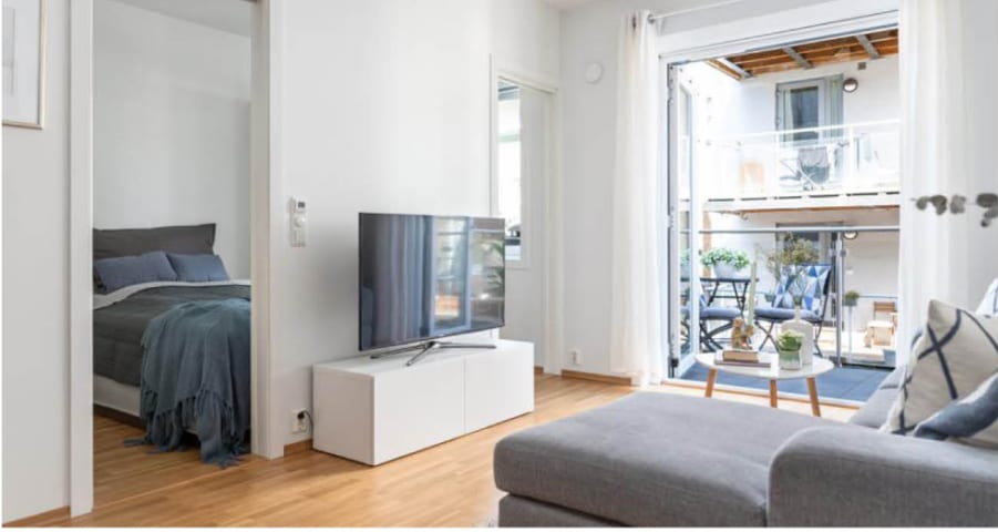 Interior design, Furniture, Property, Comfort, Building, Window, Wood, Couch, Plant, Flooring