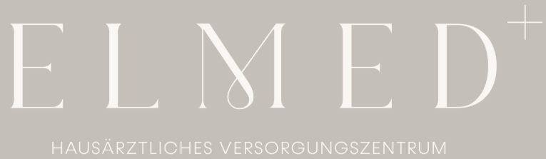 Logo for ELMED+, a general practitioner care center.