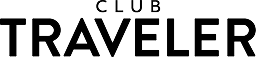 Logo displaying "CLUB TRAVELER" in two lines with an outlined text style.