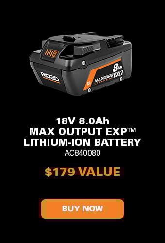 Ridgid free battery promotion hotsell