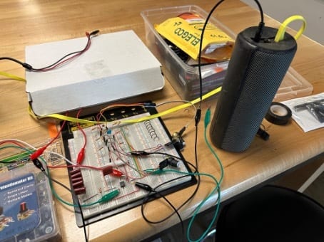 Circuit component, Electrical wiring, Hardware programmer, Table, Gadget, Desk