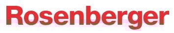 Rosenberger logo, featuring the company name in bold red text.