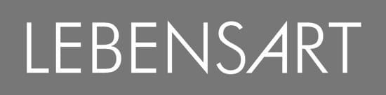 The word "LEBENSART" in white text on a grey background.