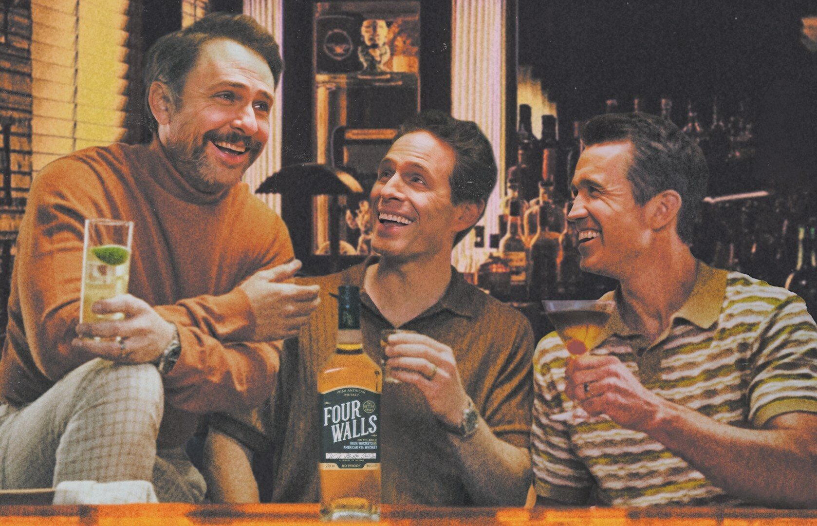 Drinking establishment, Alcoholic beverage, Smile, Tableware, Bottle, Drink, T-shirt, Beer