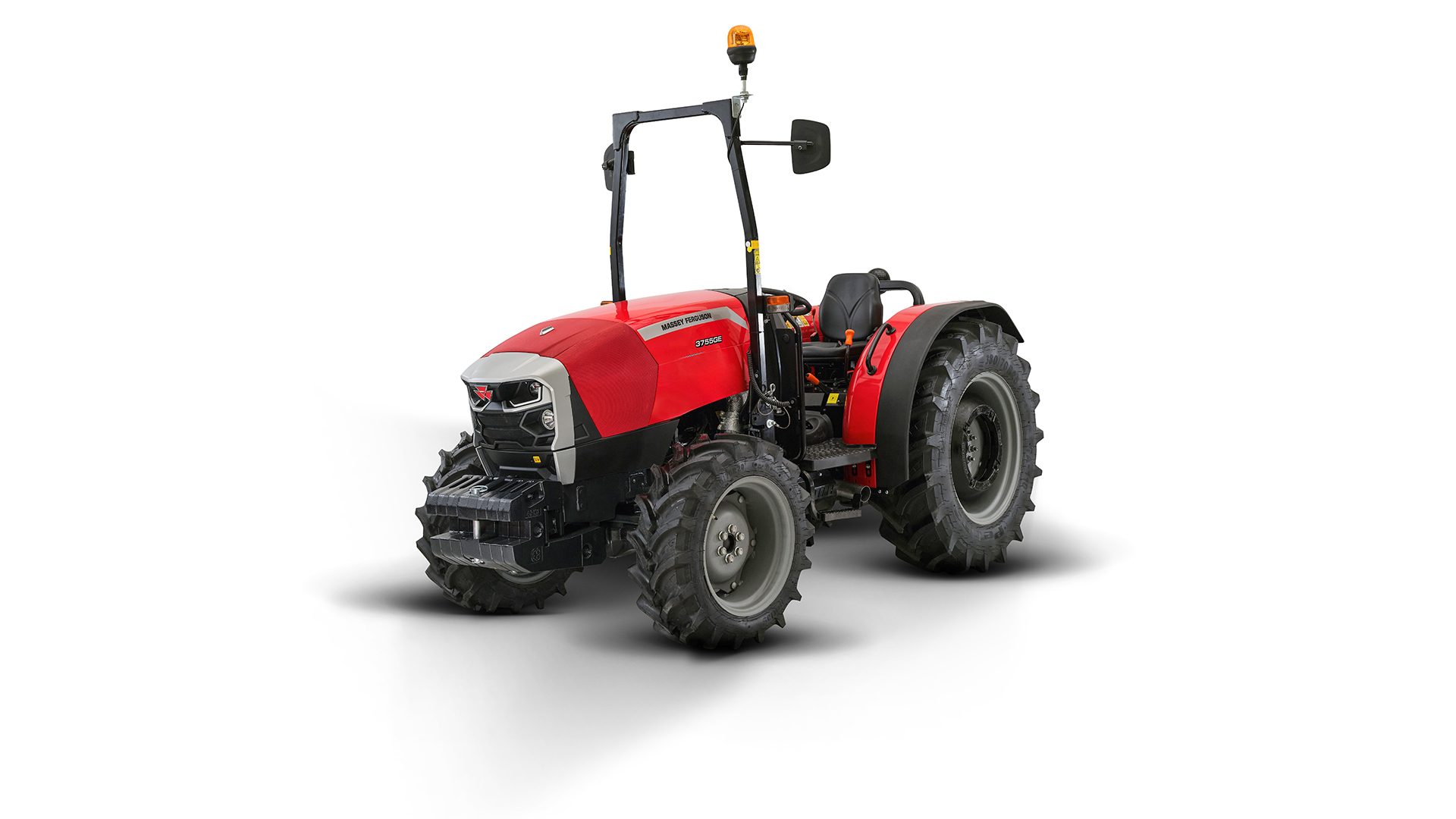 Red Massey Ferguson tractor 3755GE.