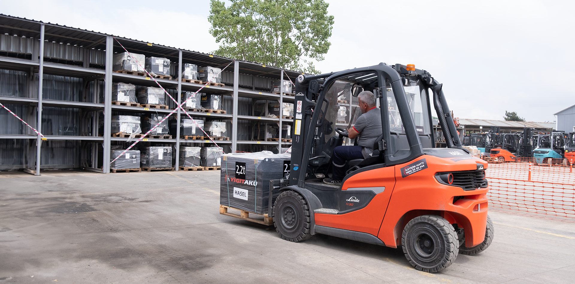 linde, forklift, h30