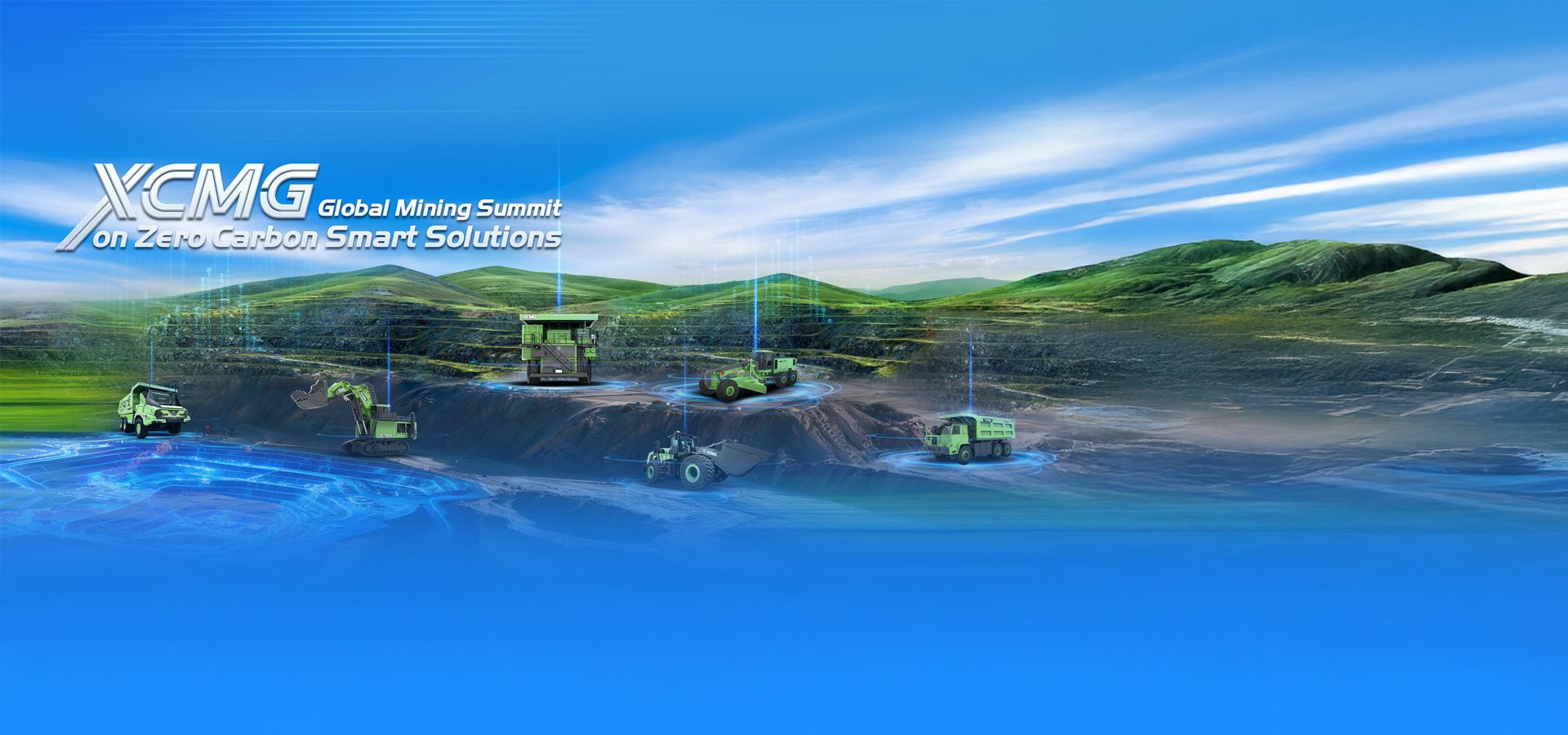XCMG Zero Carbon Smart Mining Summit: Green vehicles, digital tech in a sustainable mine.