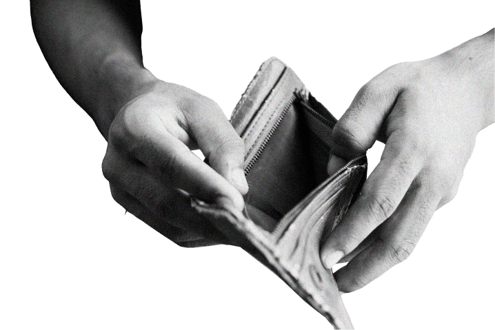 hand holding wallet