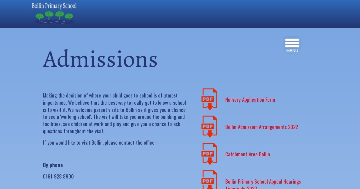 Admissions