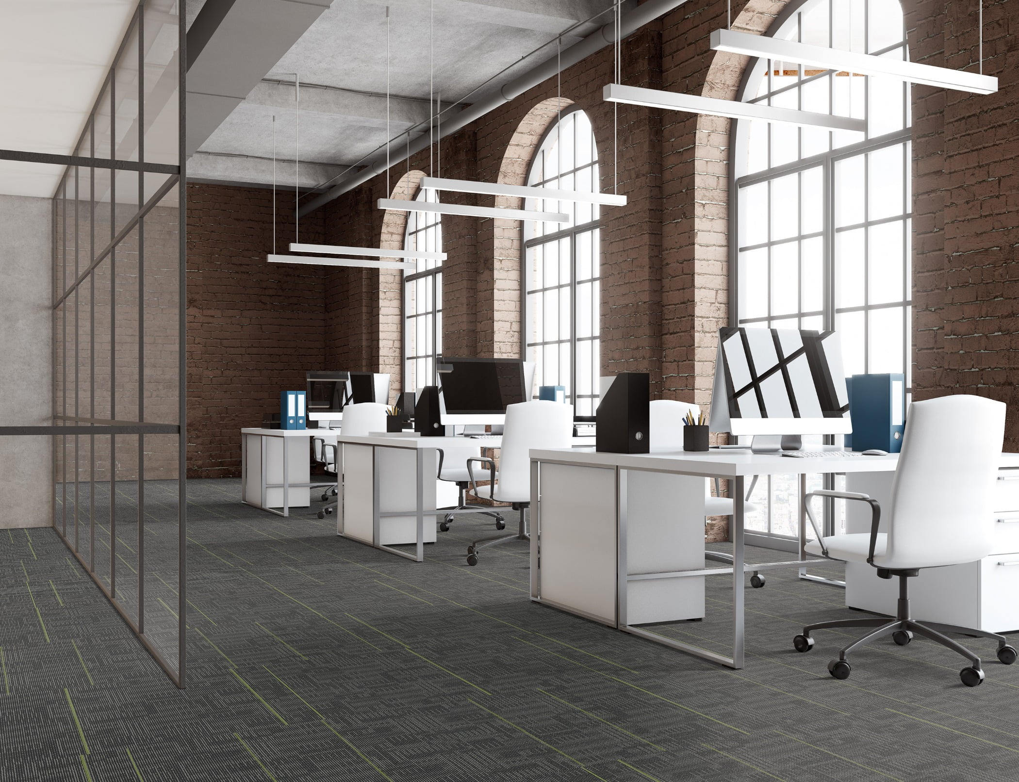 Interior design, Furniture, Window, Chair, Lighting, Fixture, Architecture, Floor, Flooring, Desk