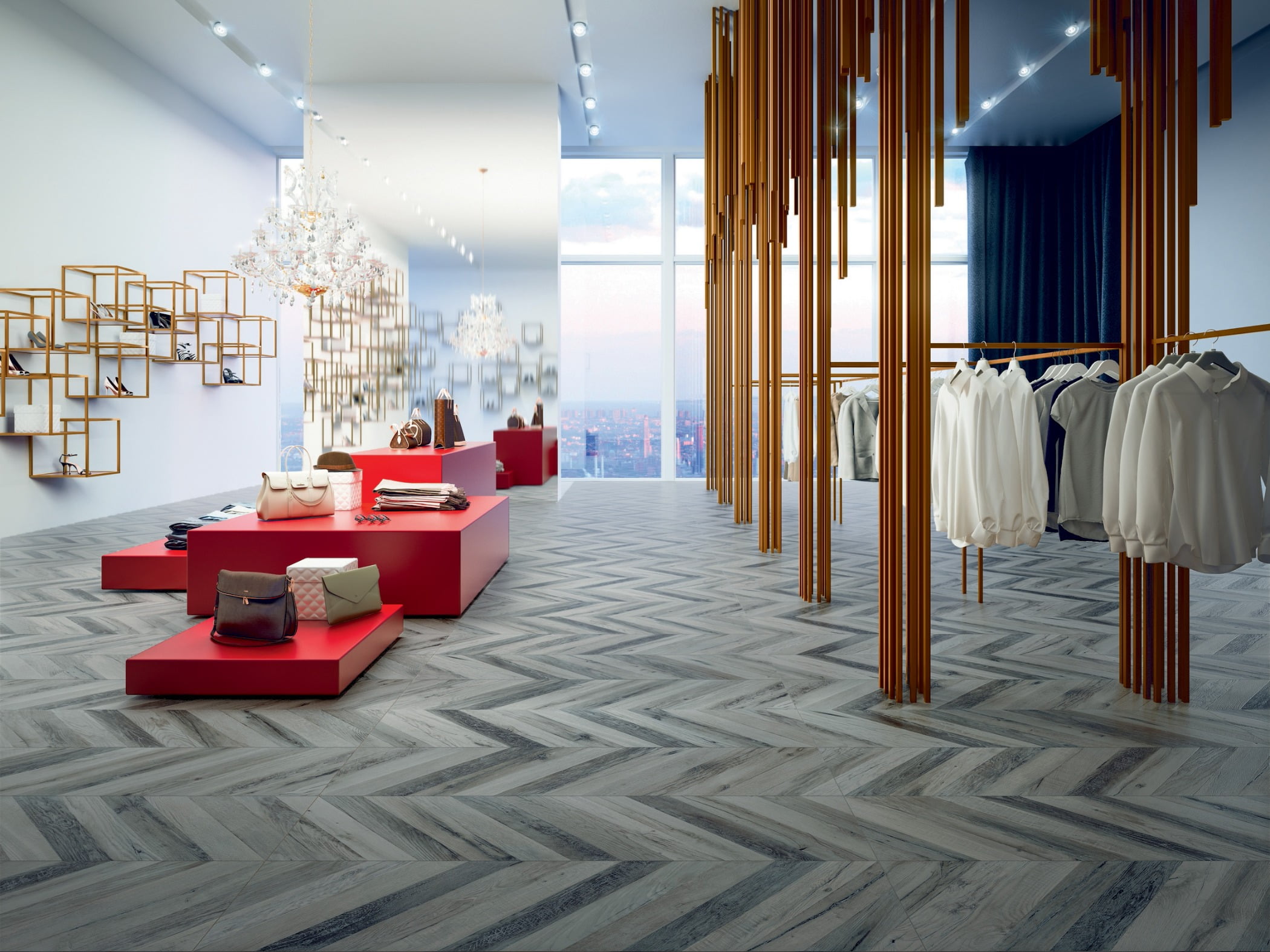 Interior design, Furniture, Wood, Floor, Flooring, Decoration, Curtain, Hall, Table