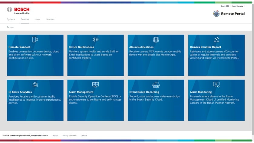 The ability to provide remote diagnostics, monitoring, and management through a portal can enable integrators to generate RMR from cloud-based services.