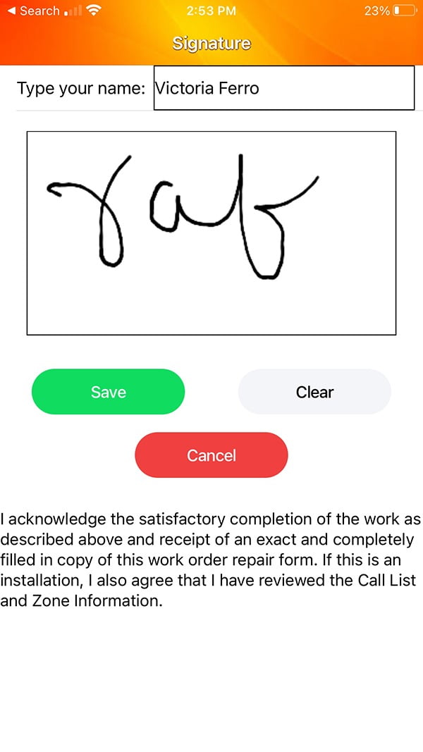 Business operations software from several vendors, including Micro Key Solutions, offer customers the option of signing contracts electronically.