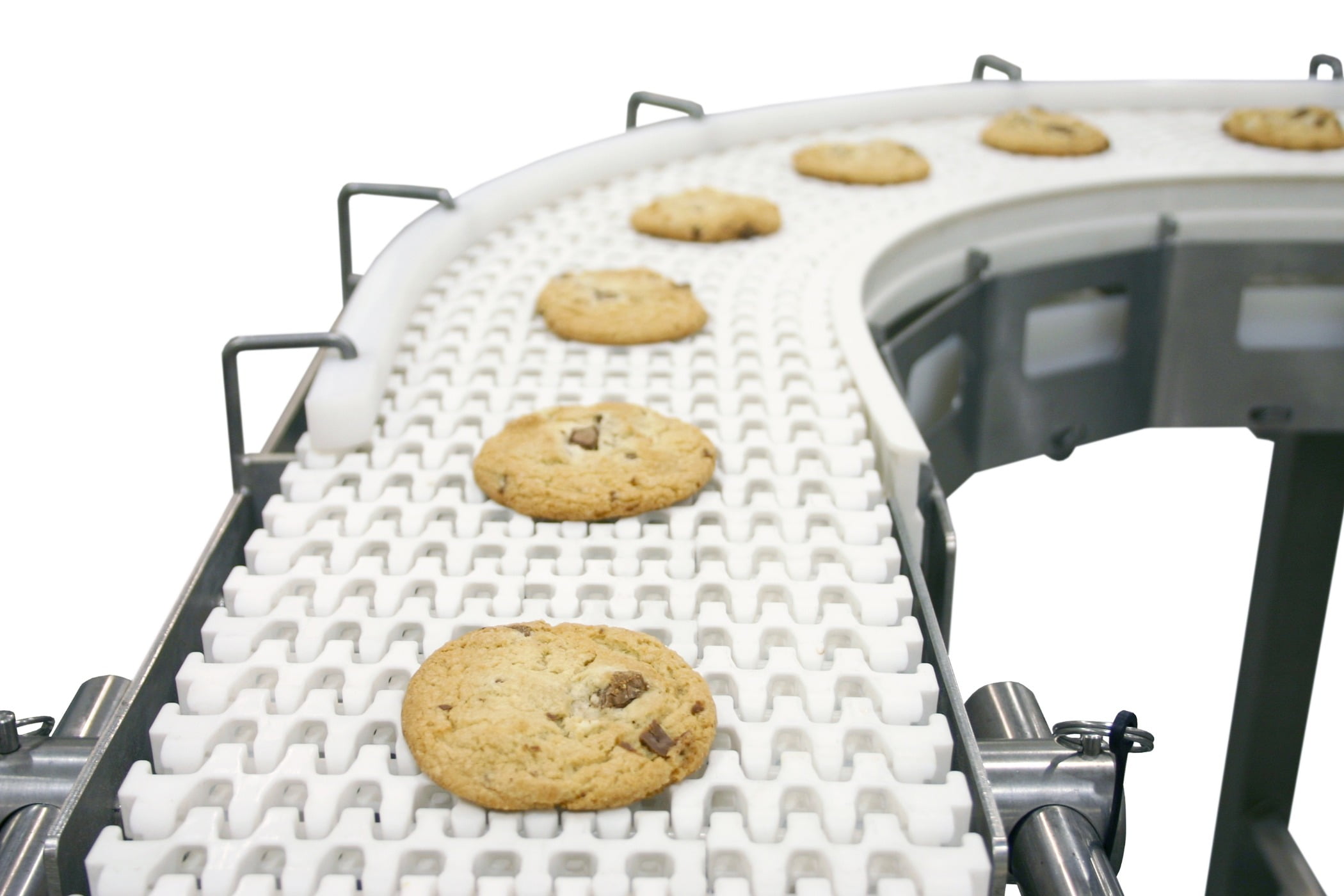 Cookies, Assembly Line, Conveyor, Belt, Curved, Equipment