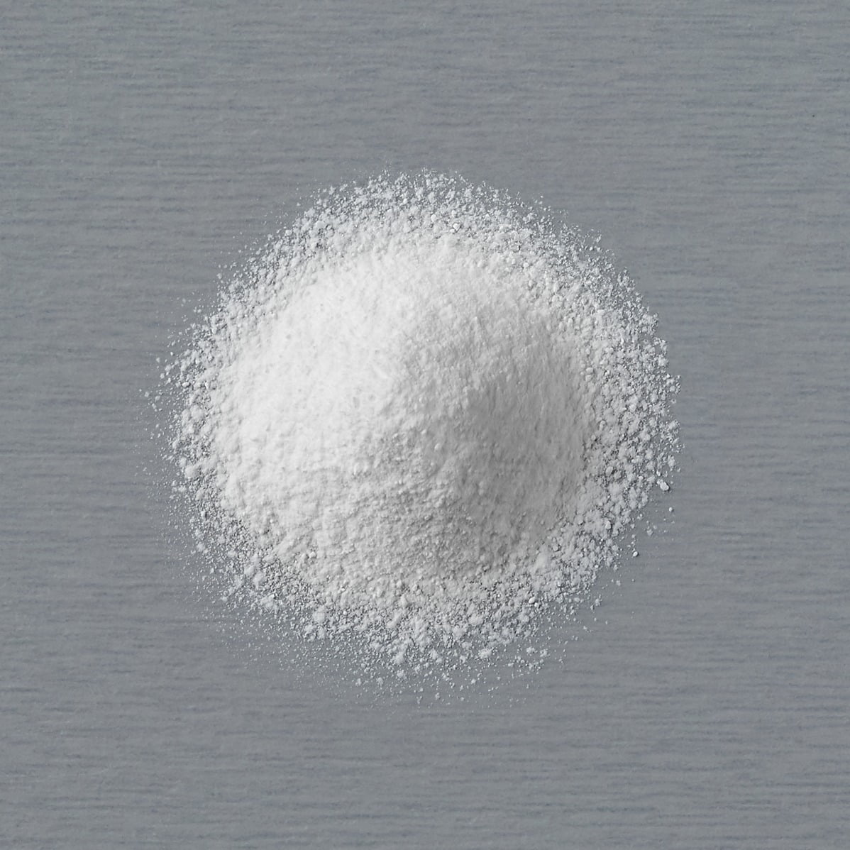Flour, Granules, Powder, White, Overhead view, Grey background