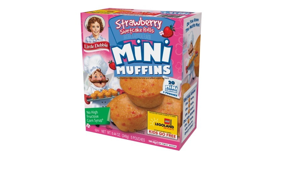 Baked goods, Food, Muffin, Strawberry, Packaging, Box