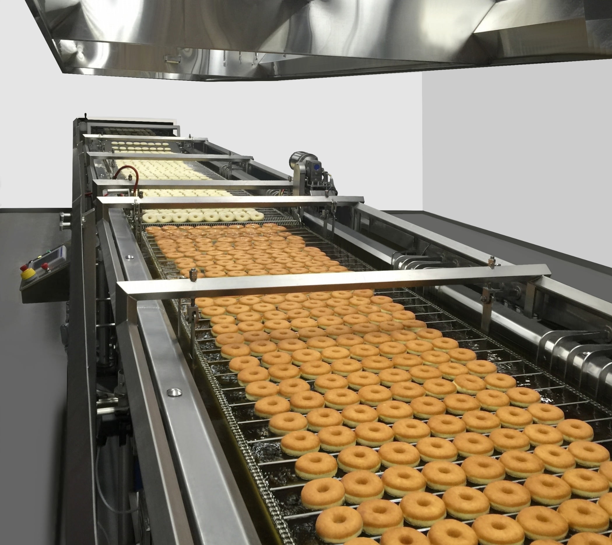 Conveyor, Belt, Metal, Line, Industrial, Donuts, Dough