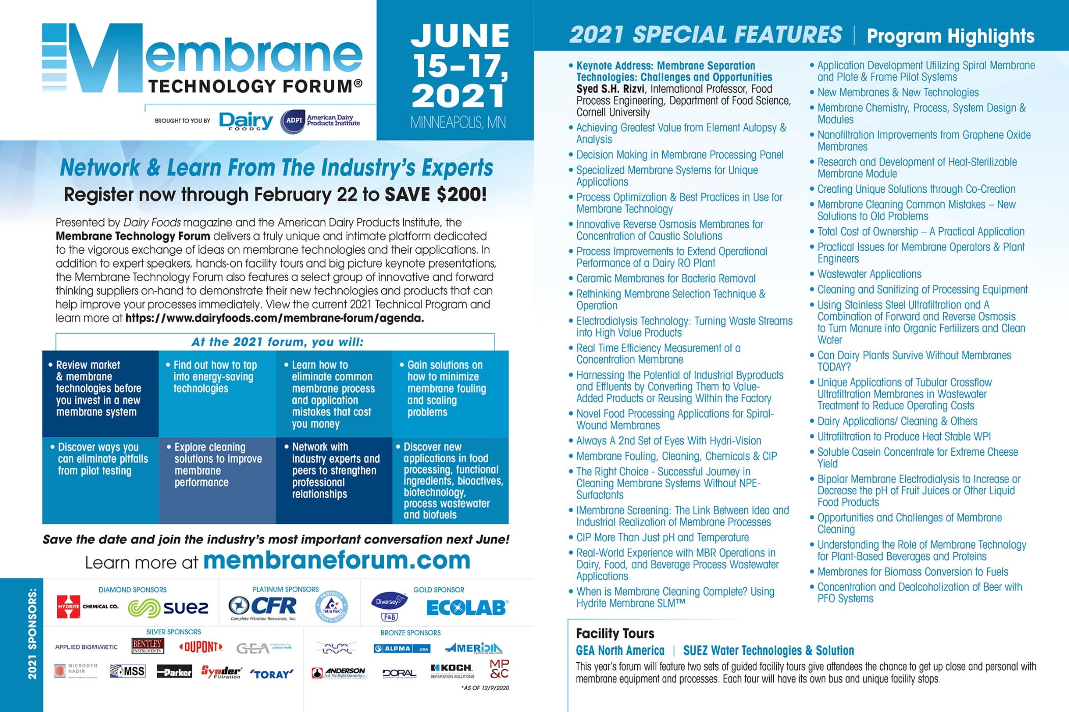 Advertisement, Ad, Spread Ad, Membrane Technology Forum