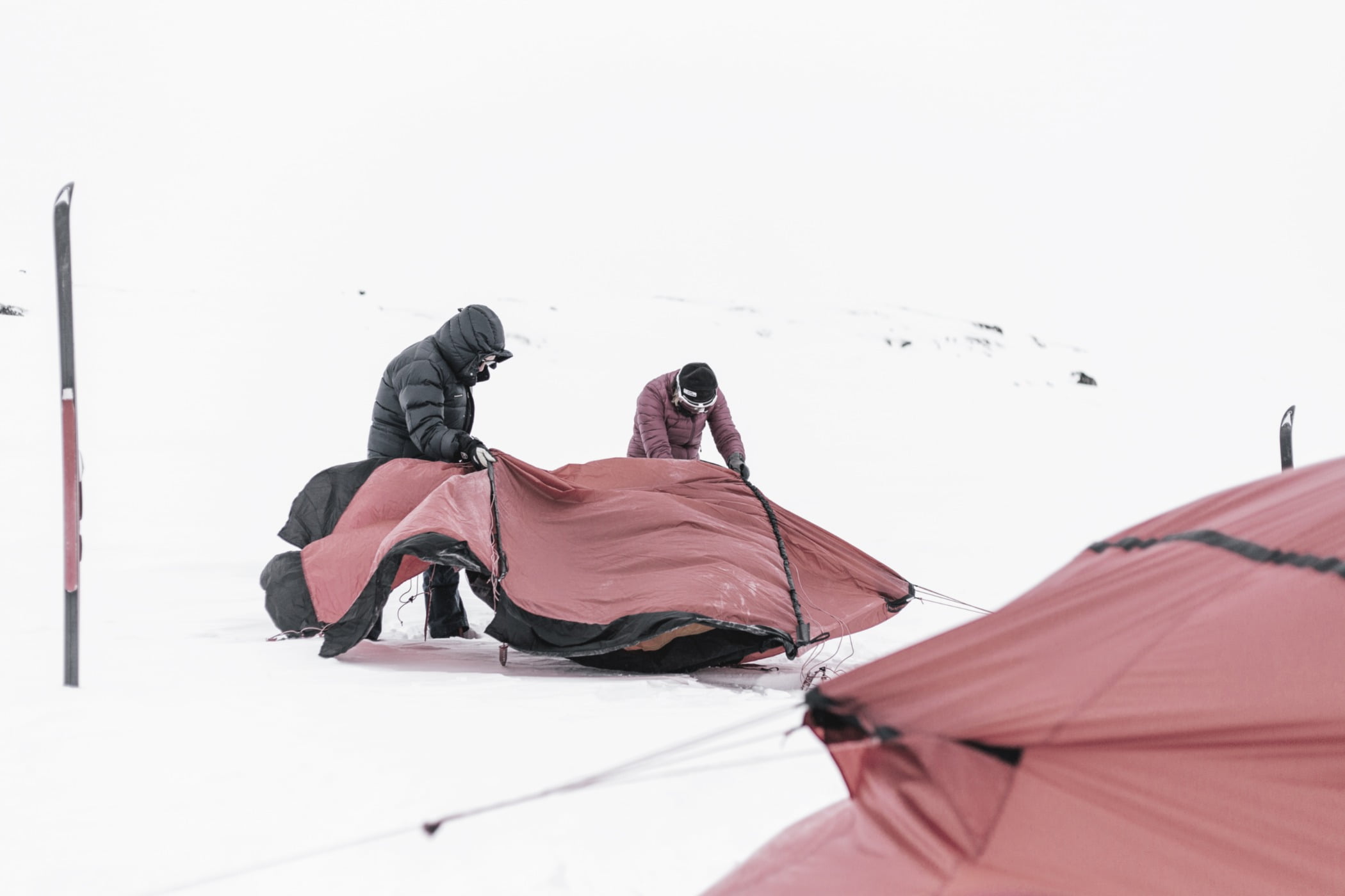Ice cap, Snow, Slope, Sled