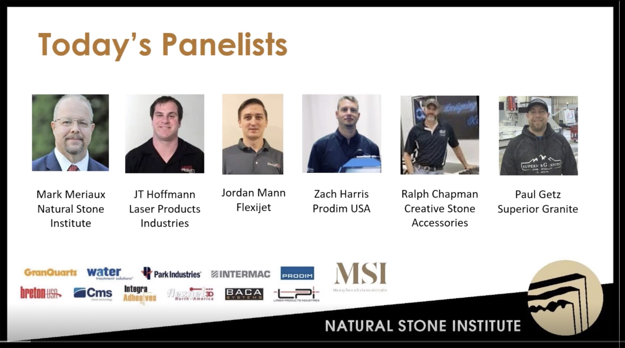 NSI, templating, panelists