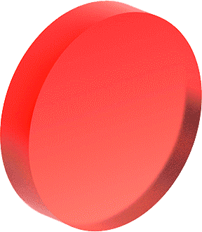 Circle, 3D, red
