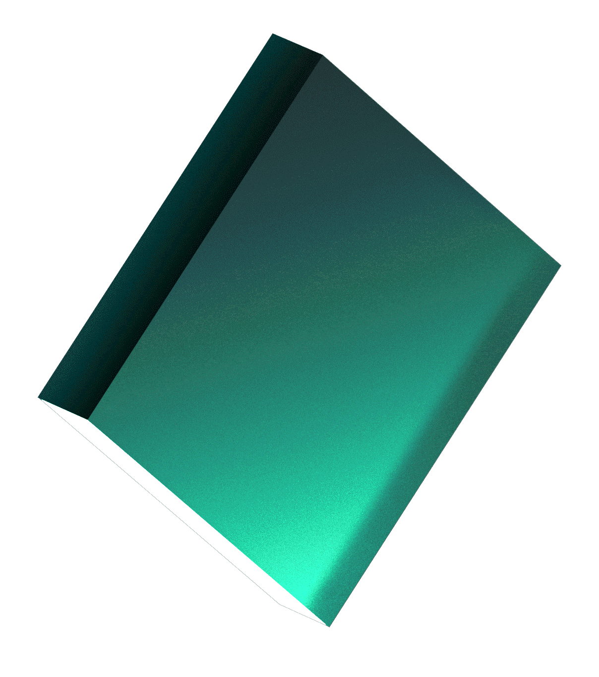 Rectangle, 3D, Green