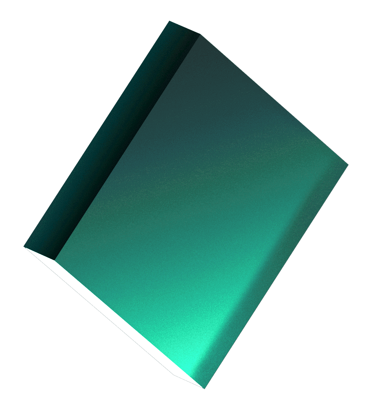 Rectangle, 3D, Green