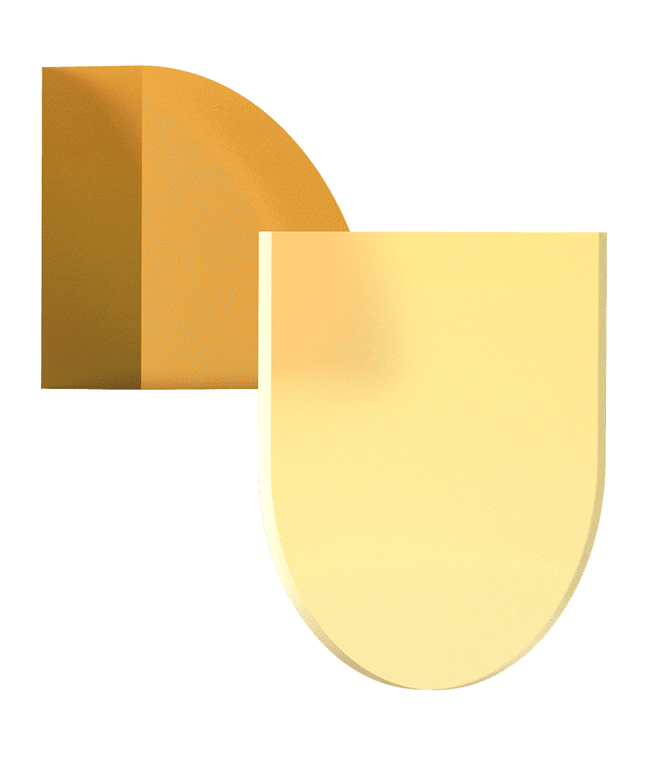 Shapes, Yellow, 3D