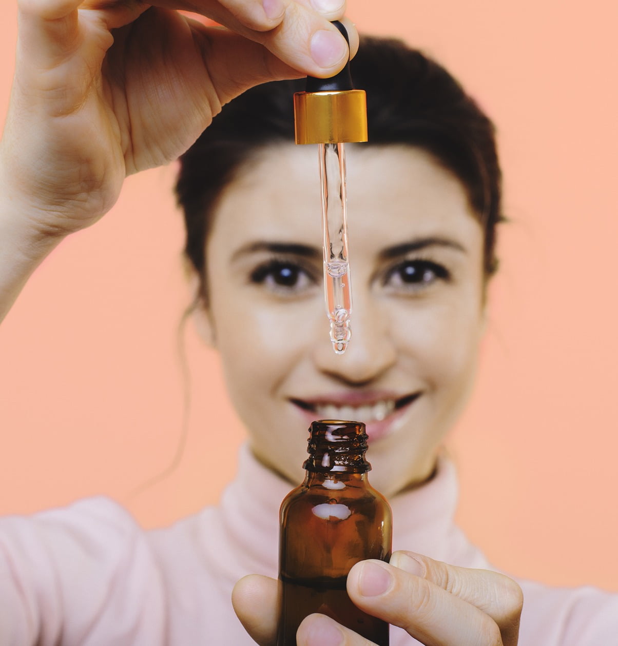 Skin, Lip, Hand, Smile, Eyebrow, Photograph, Eyelash, Bottle, Lipstick, Neck