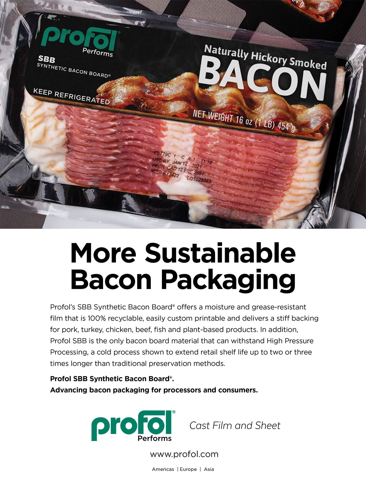 Profol Sustainable Bacon Packaging