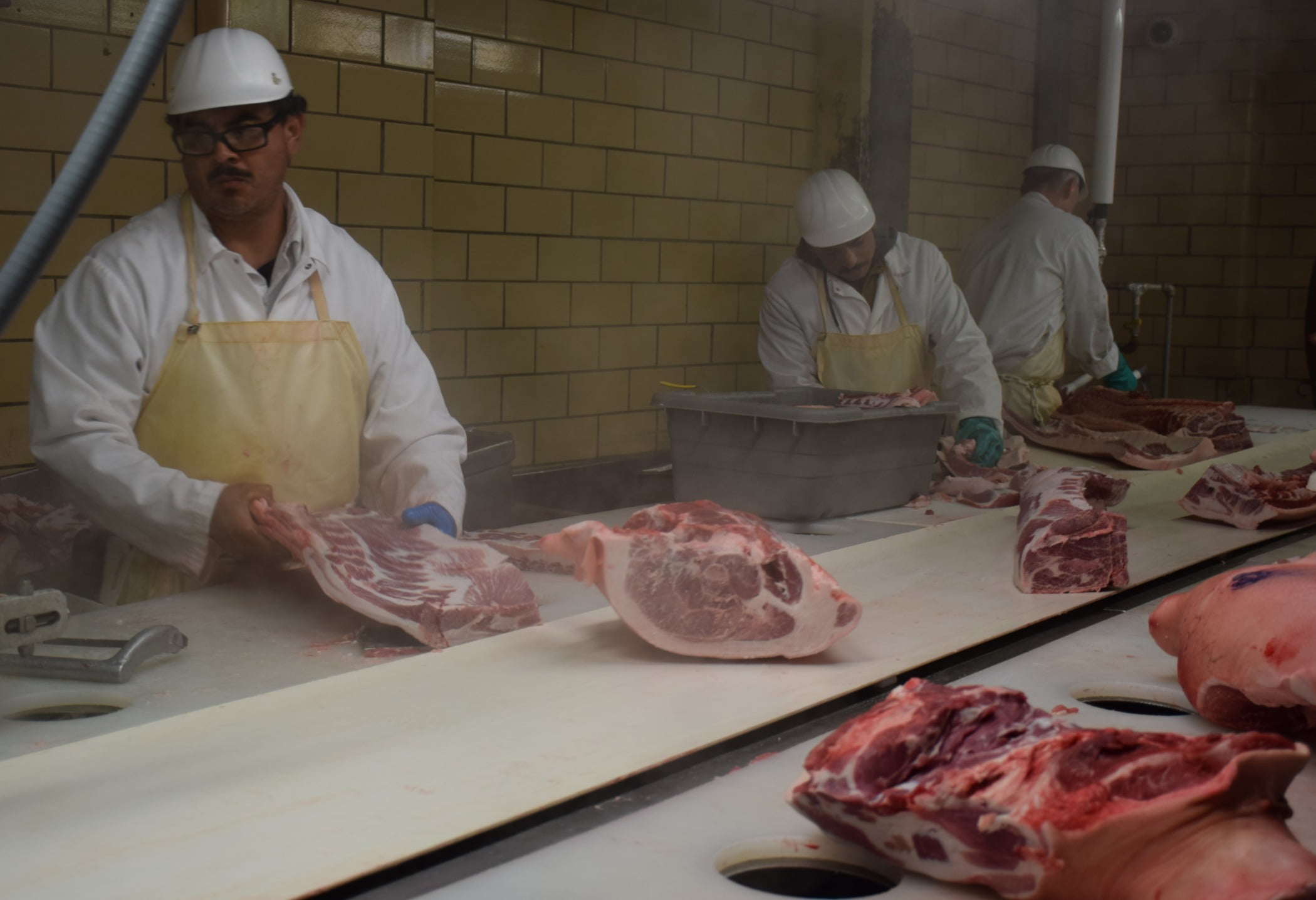 Meat cutter, Animal product, Food, Butcher, Cuisine, Dish