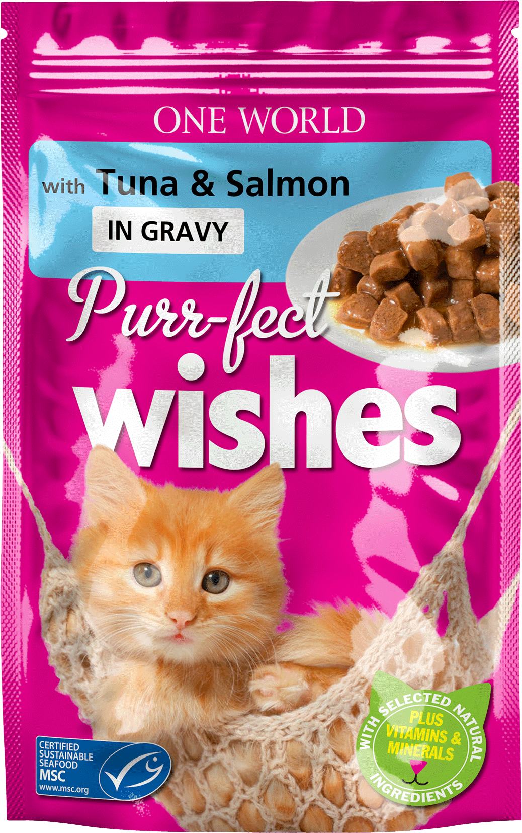 Cat food pouch