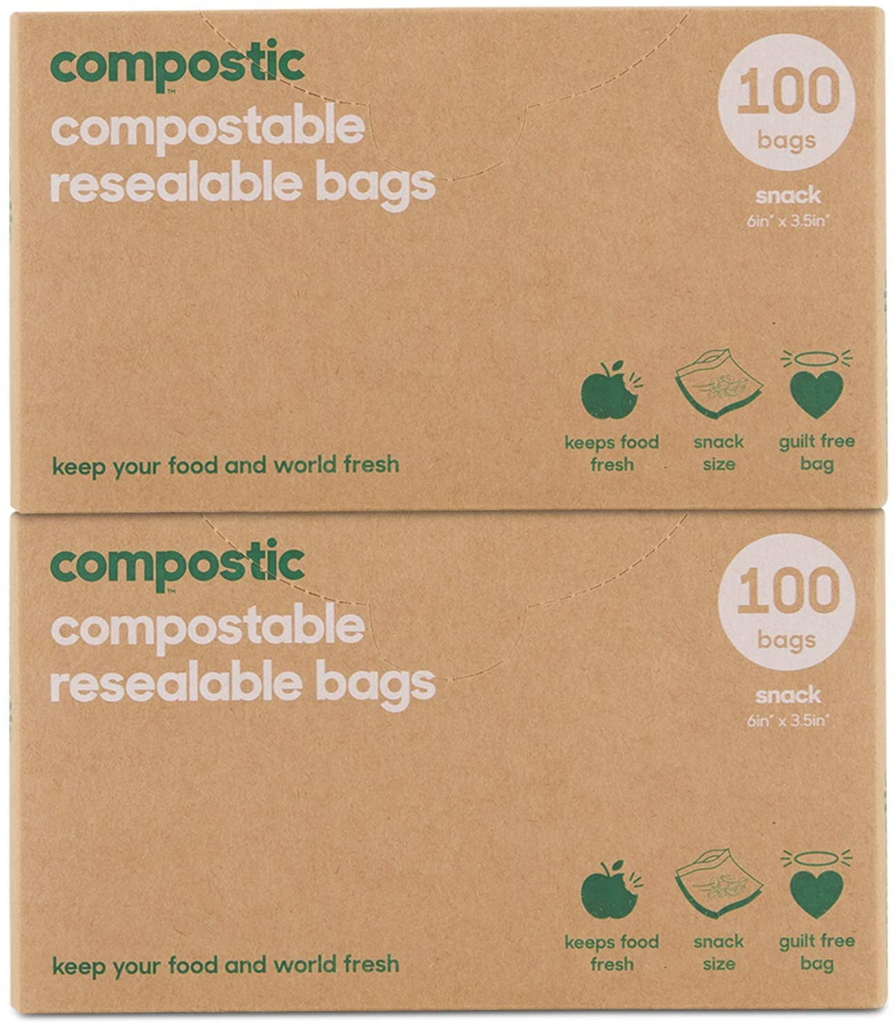 Box of resealable bags