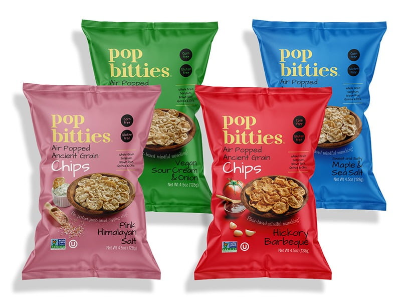 Pop Bitties snack bags from Mark&#x2019;s Mindful Munchies