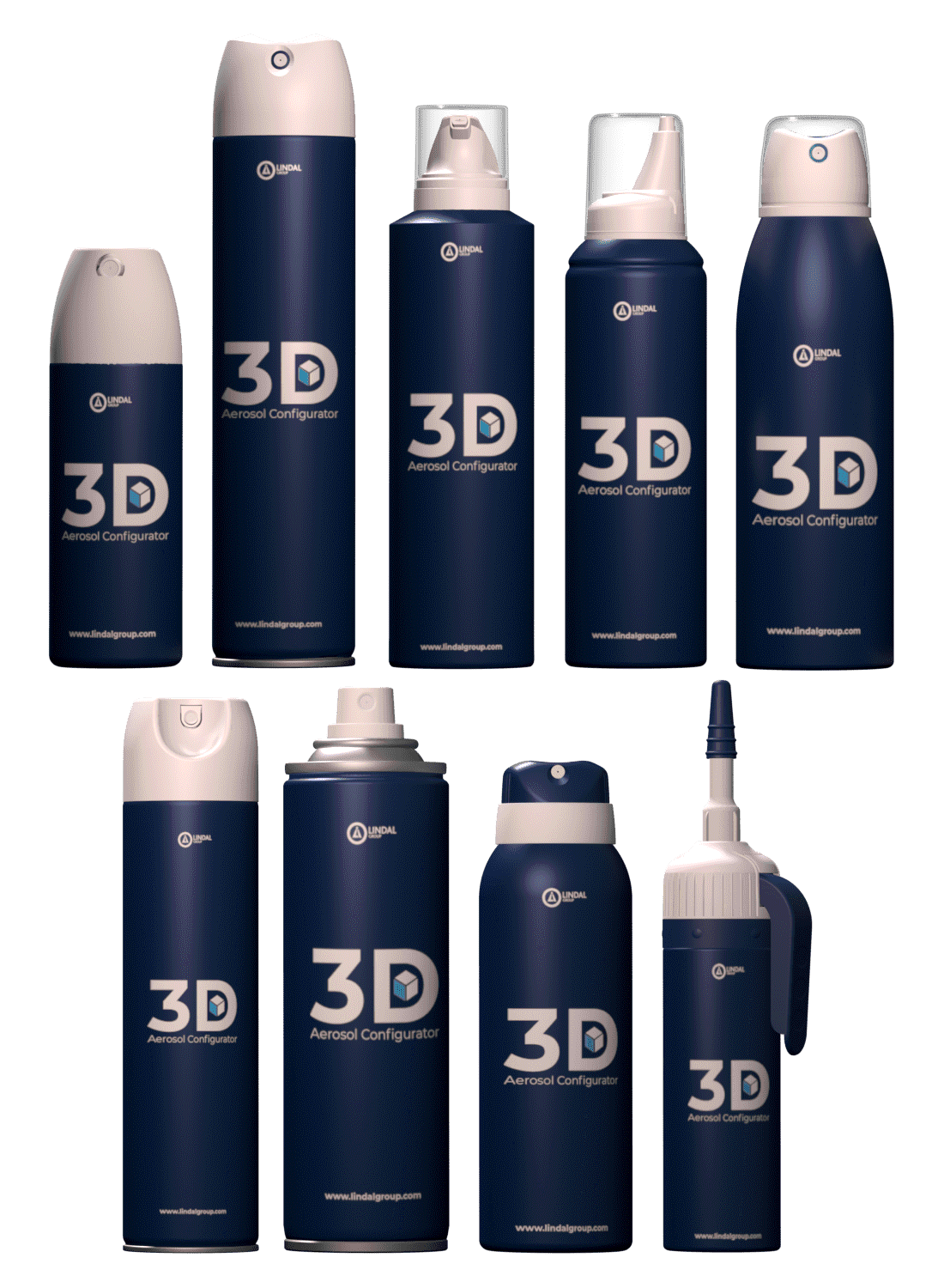 LINDAL Groups 3D Aerosol Configurator