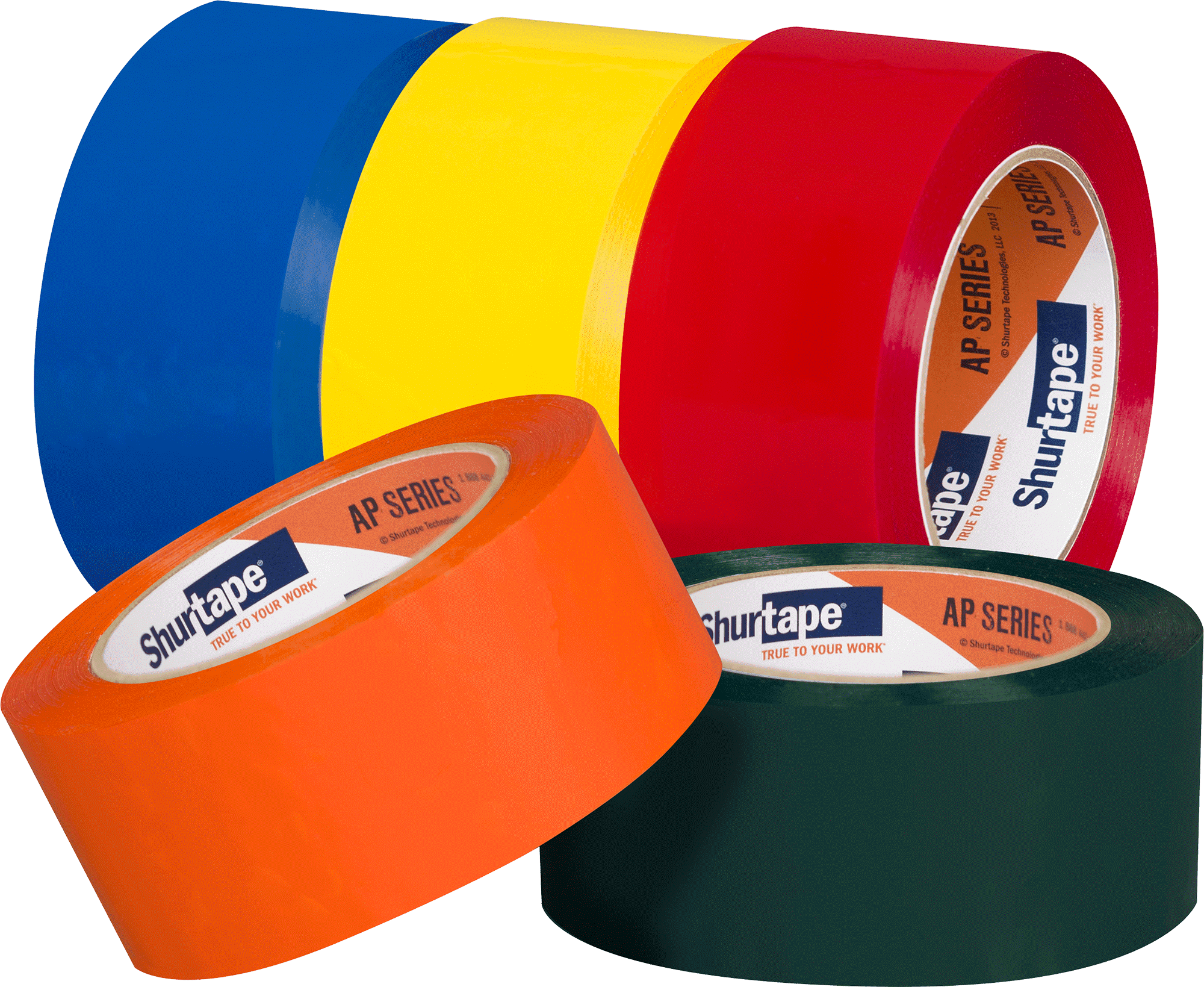 Shurtape brand AP 201 Colors production grade, acrylic packaging tape