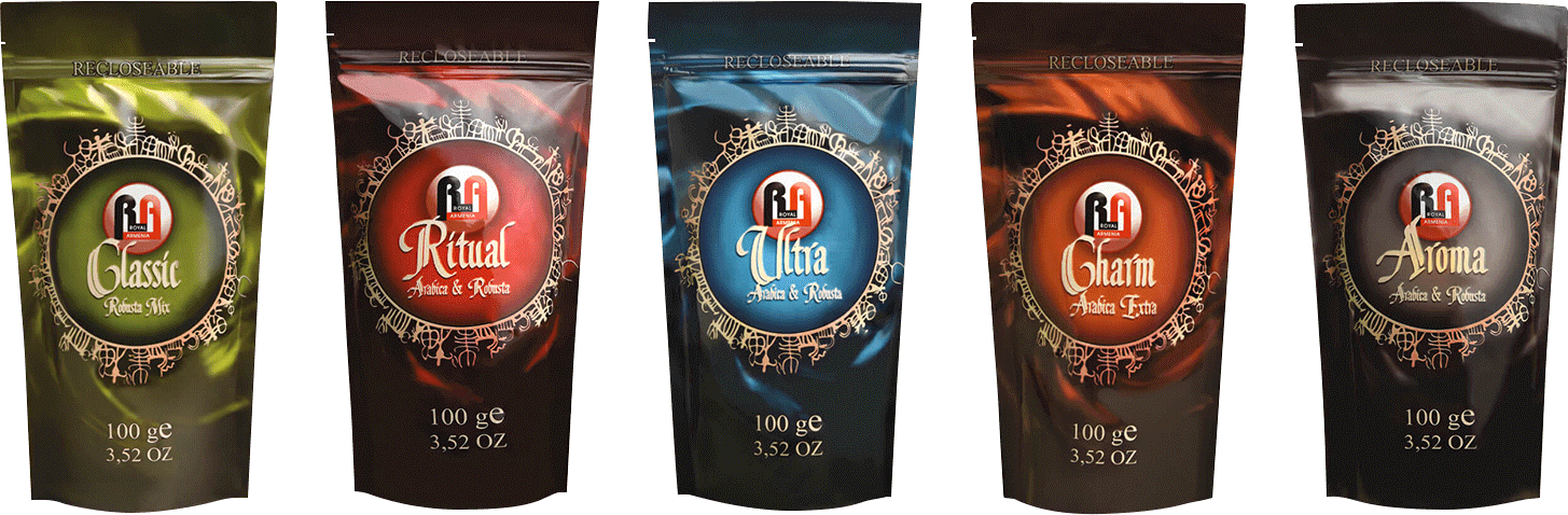 Royal Armenia coffee packages