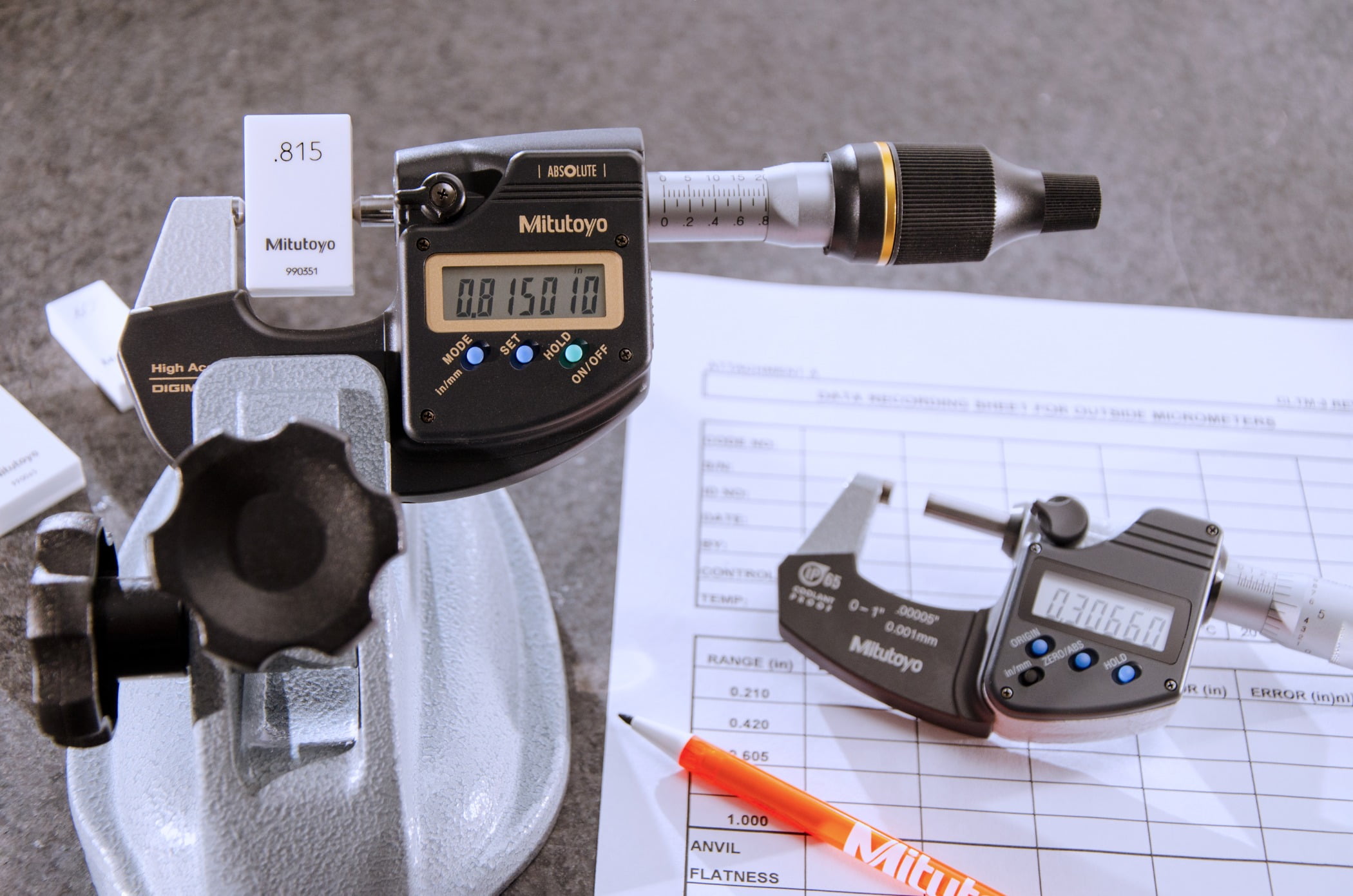 Calibration of measuring instruments, such as a micrometer, is integral to maintaining quality standards. A gage block is still the most accurate method of checking linear range accuracy for small tools.