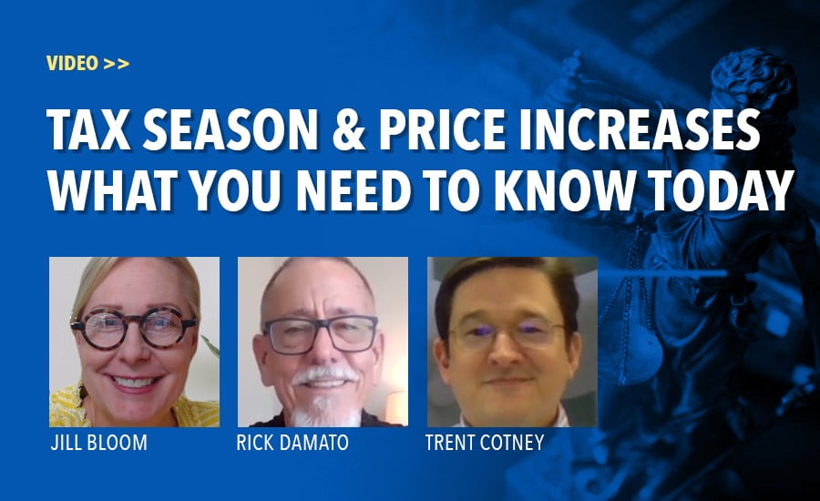 1.Video: Tax Season and Price Increases, What Contractors Need To Know Today
