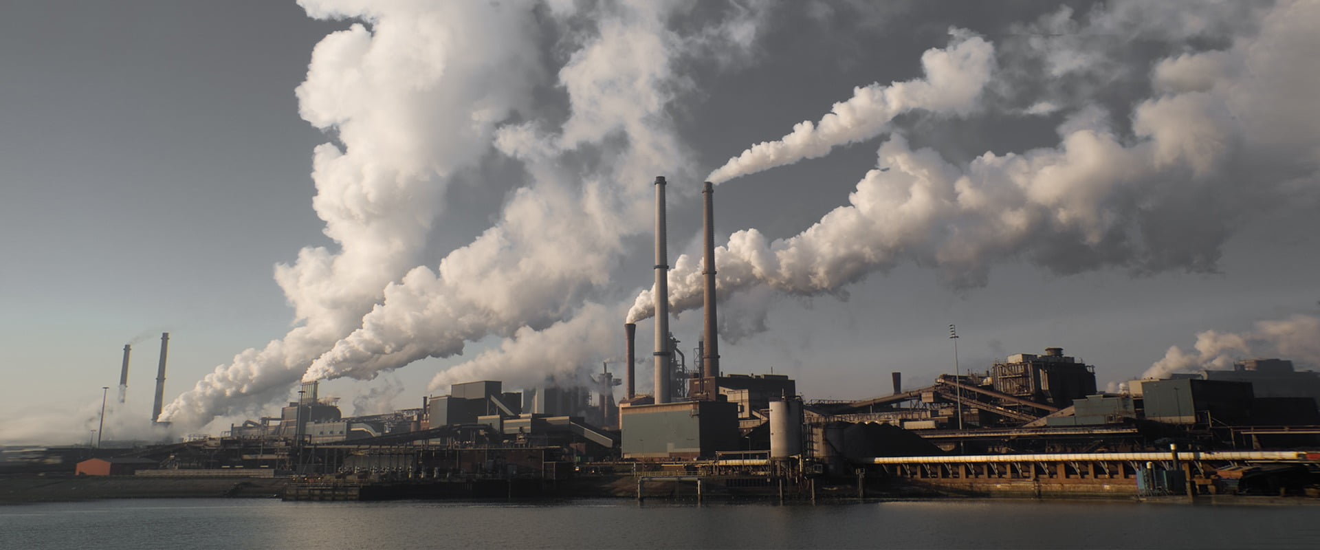 Power station, Cloud, Water, Sky, Pollution, Industry, Chimney, Electricity