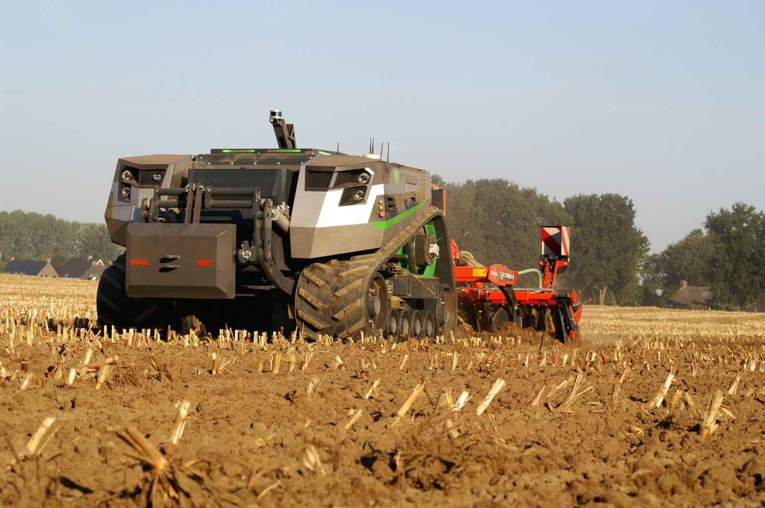 Robotic tractors enable farmers to be much more productive. 