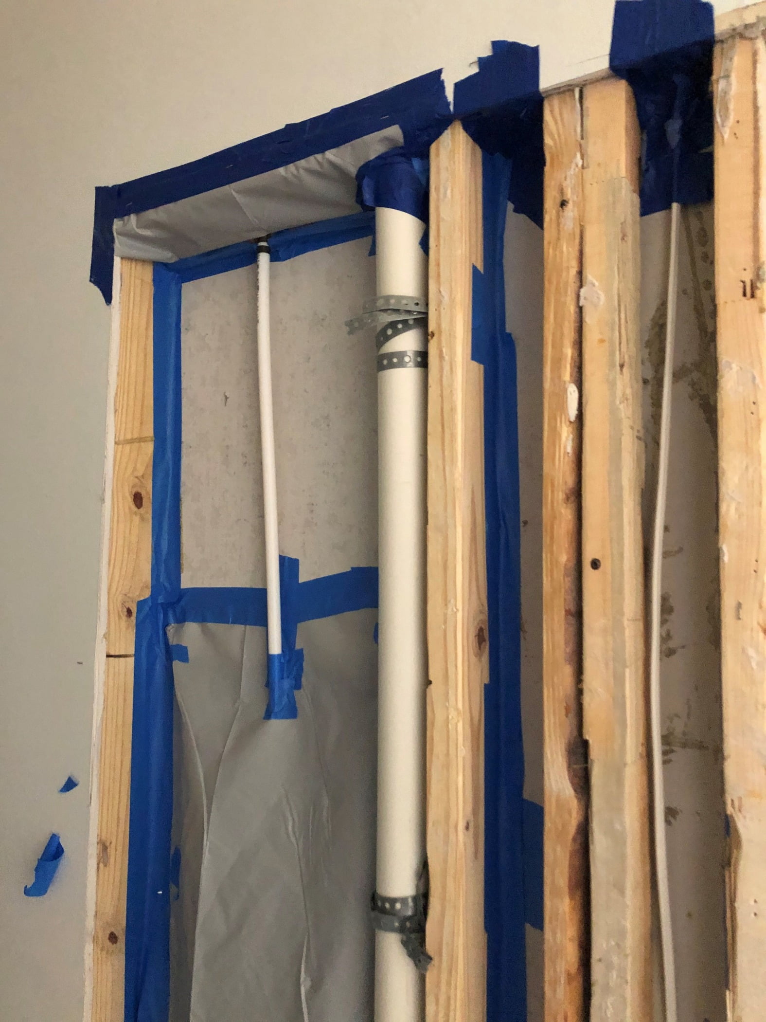 Wall Cavity Isolation After Demo