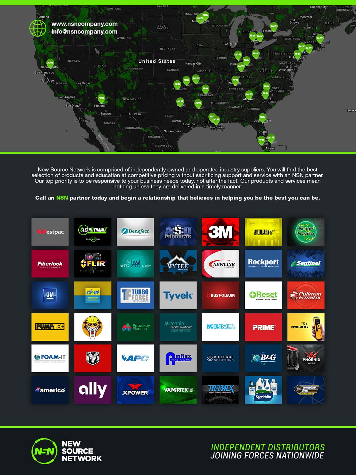 NSN Distributor Locations