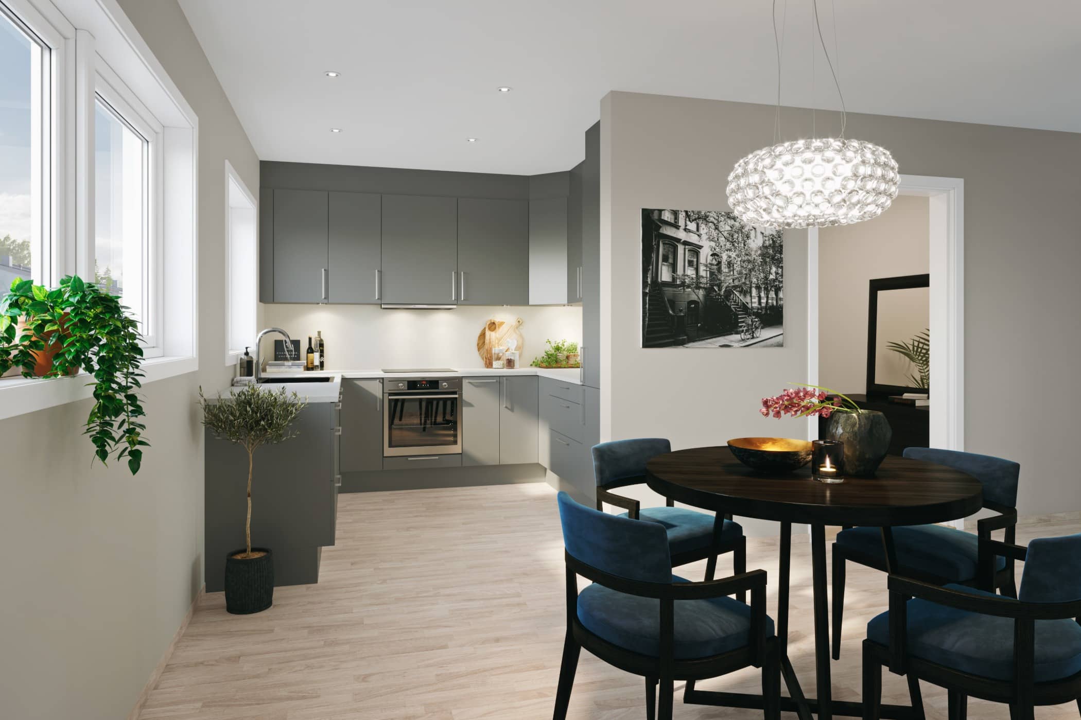 Living room, Interior design, House, Ceiling, Floor, Building, Property, Furniture