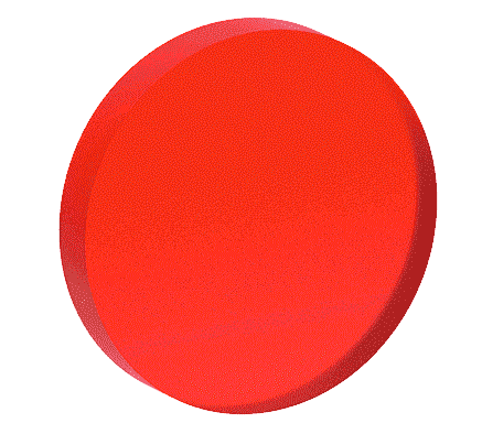Circle, 3D, Red