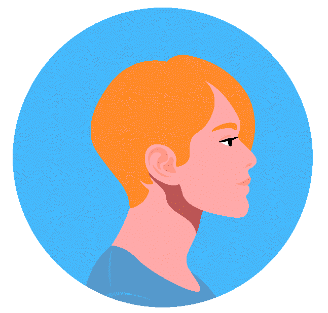 Cartoon, Nose, Cheek, Illustration, Orange, Chin, Head, Face